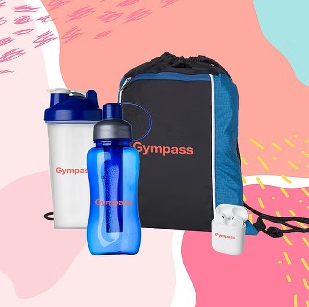 kit fitness criado com a personalização de produtos