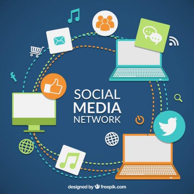 rede de midia social colorido 23 2147525646